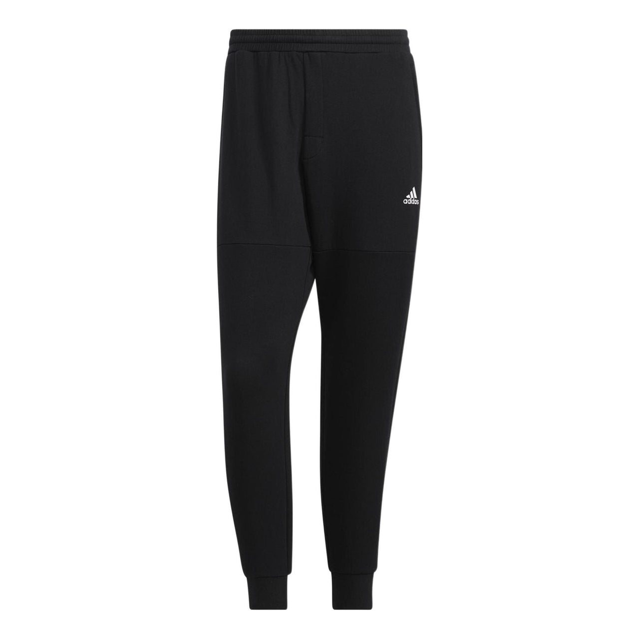Men's adidas Solid Color Knit Bundle Feet Sports Pants/Trousers/Joggers Black HE7444