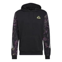 adidas Logo hooded Long Sleeves Couple Style Black HU0255