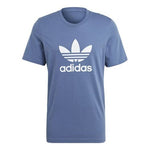 adidas originals Trefoil Logo Printing Sports Round Neck Short Sleeve Navy Blue GN3467
