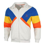 PUMA Retro Block Sherpa Stand Collar Colorblock lamb's wool Casual Jacket Gray 530808-05
