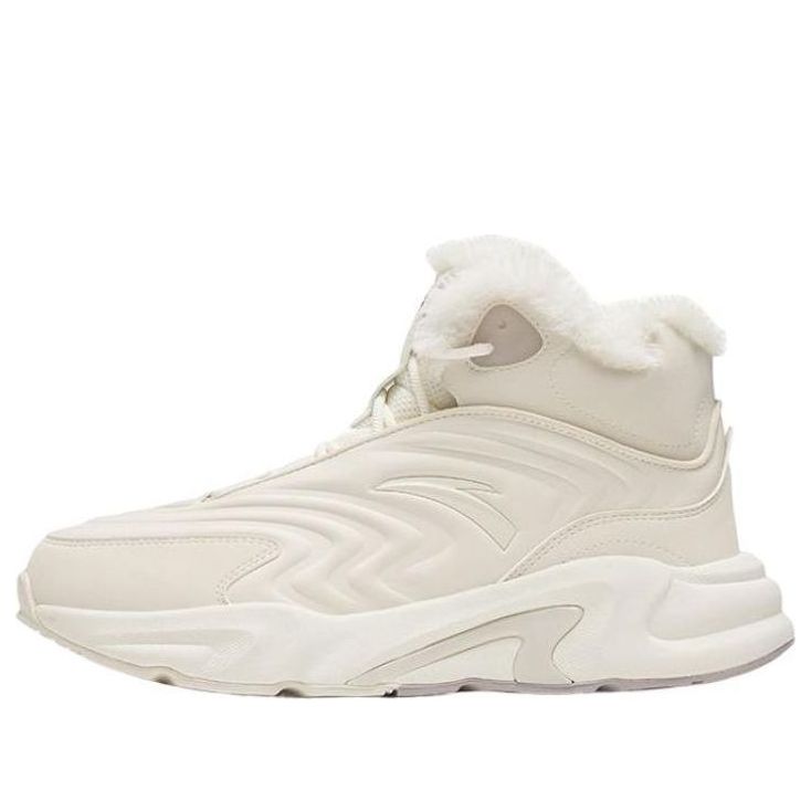 (WMNS) ANTA Walker Fleece High Top 'White' 922248935-1