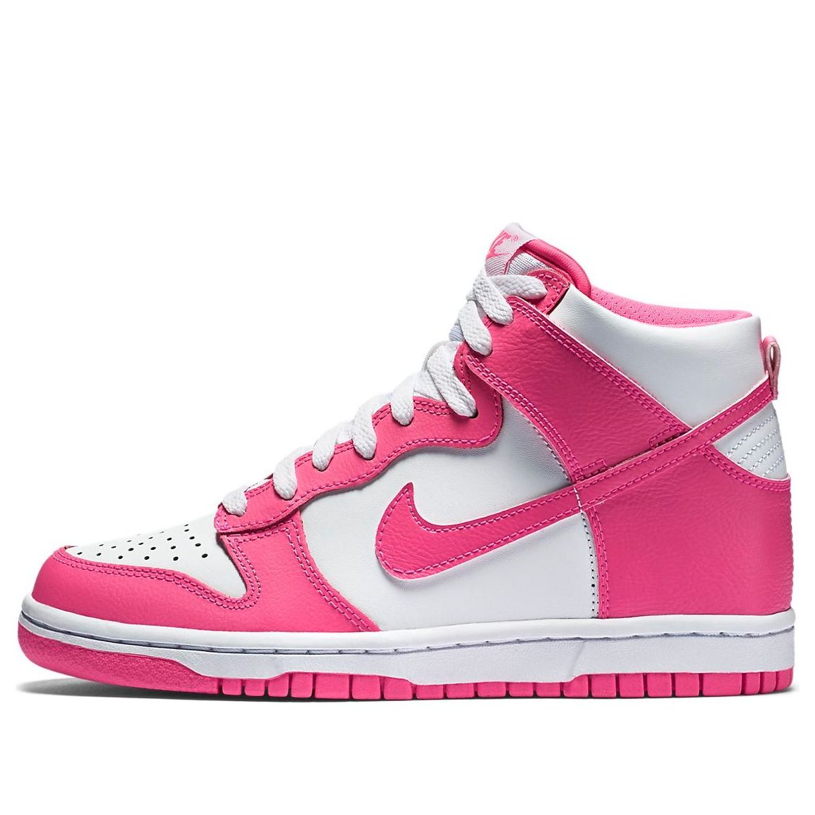 (GS) Nike Dunk high Skate shoes 'Pink Blue' 308319-127