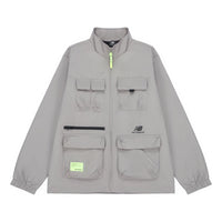 New Balance Men's New Balance Casual Sports Stand Collar Woven Jacket Gray AMJ21368-MHD