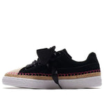 (WMNS) PUMA Suede Heart Sneakerdrille Ribbon Black/Pink 369237-01