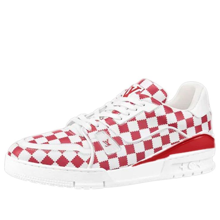 LOUIS VUITTON x Nigo Trainers 'Red White Plaid' 1A9J85