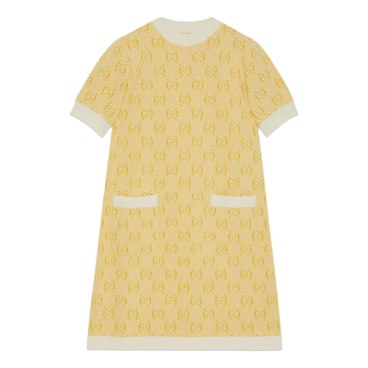 (WMNS) Gucci GG Wool Jacquard Dress 'Yellow' 773633-XKDK5-7218