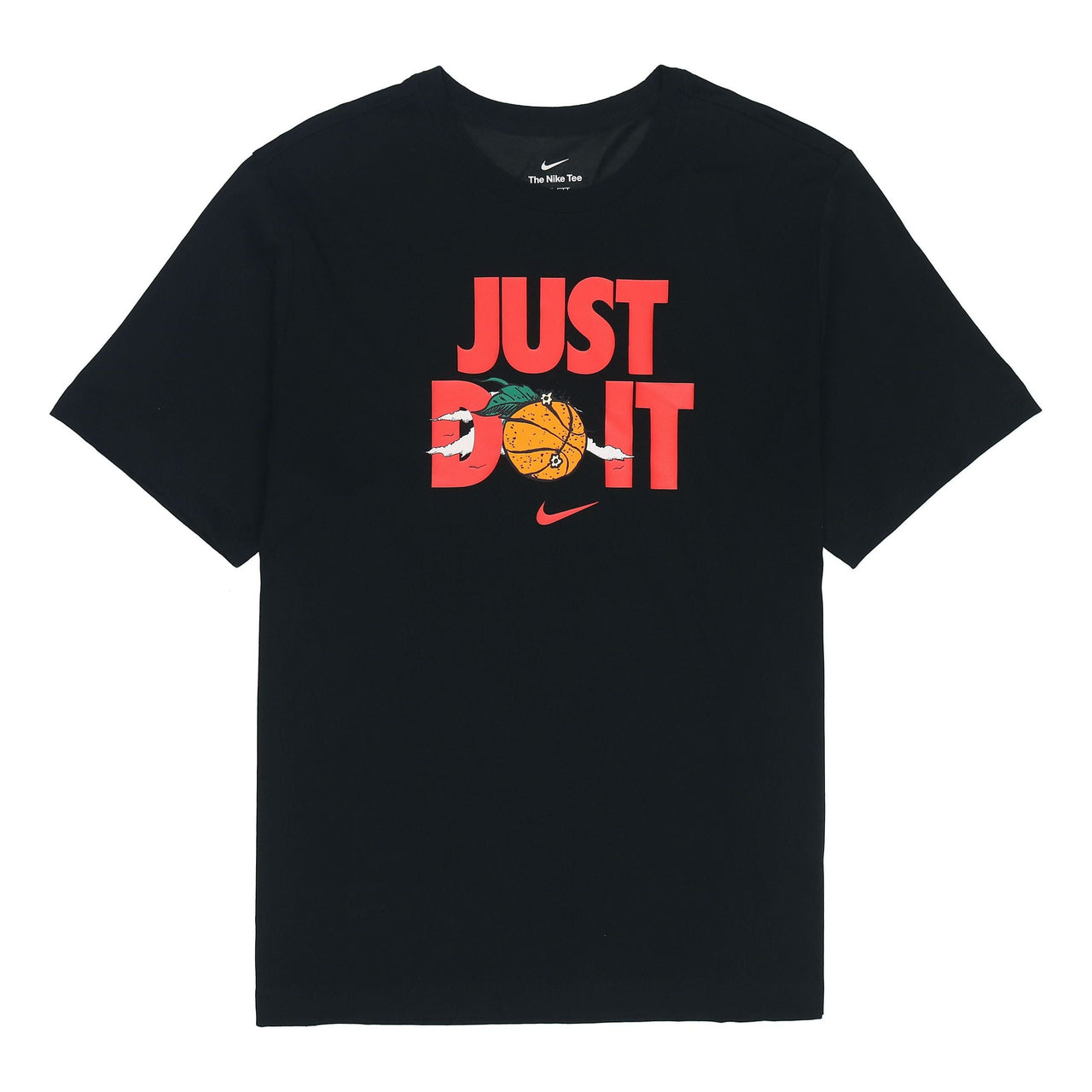 Nike Just Do It Alphabet Printing Round Neck Short Sleeve Black DV1213-010