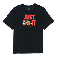 Nike Just Do It Alphabet Printing Round Neck Short Sleeve Black DV1213-010