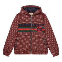 Gucci Geometric Houndstooth Canvas Jacket 'Blue Red Green' 714810-ZAKY3-4310