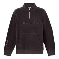 Timberland Linear Logo 1/4 Zip Sweatshirt 'Black' A2NRK-001
