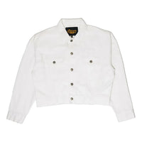 Drew House Cropped Selvedge Trucker Jacket 'White' DR-FW21-003