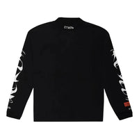 HERON PRESTON HP Brush Long-Sleeve Turtleneck T-shirt 'Black White' HMAB017F21JER001-1001