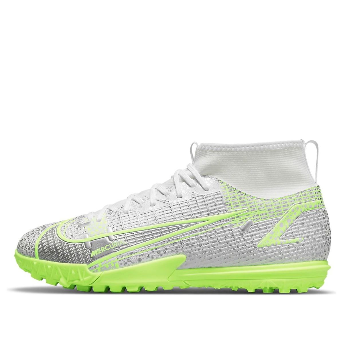 (GS) Nike Mercurial Superfly 8 Academy TF 'Metallic Silver Volt' CV0789-107