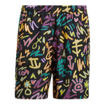 Men's adidas Graffiti Full Print Sports Shorts Black HC3087