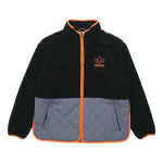 adidas originals Big Trfl Sherpa Stitching Lamb Wool Casual Sports Jacket Men's Black H09361