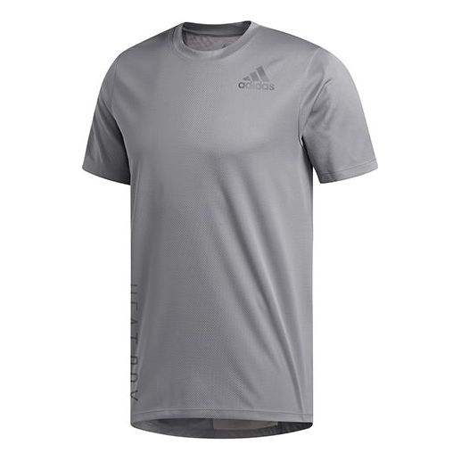 adidas Soccer/Football Training Sports Round Neck Short Sleeve Gray FQ2663