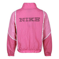 (WMNS) Nike Sportswear Zipper Splicing Contrasting Colors Woven Jacket Pink CJ3686-691