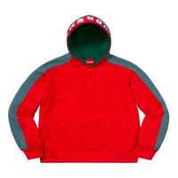 Supreme FW18 Paneled Hooded Sweatshirt Red Unisex SUP-FW18-772
