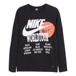 Nike MENS Sports Casual Letter Print Crew-neck Black DA0630-010
