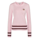(WMNS) KENZO TIGER Embroidered Round Neck Long Sleeves Pullover Pink Hoodie F852TO497860-32