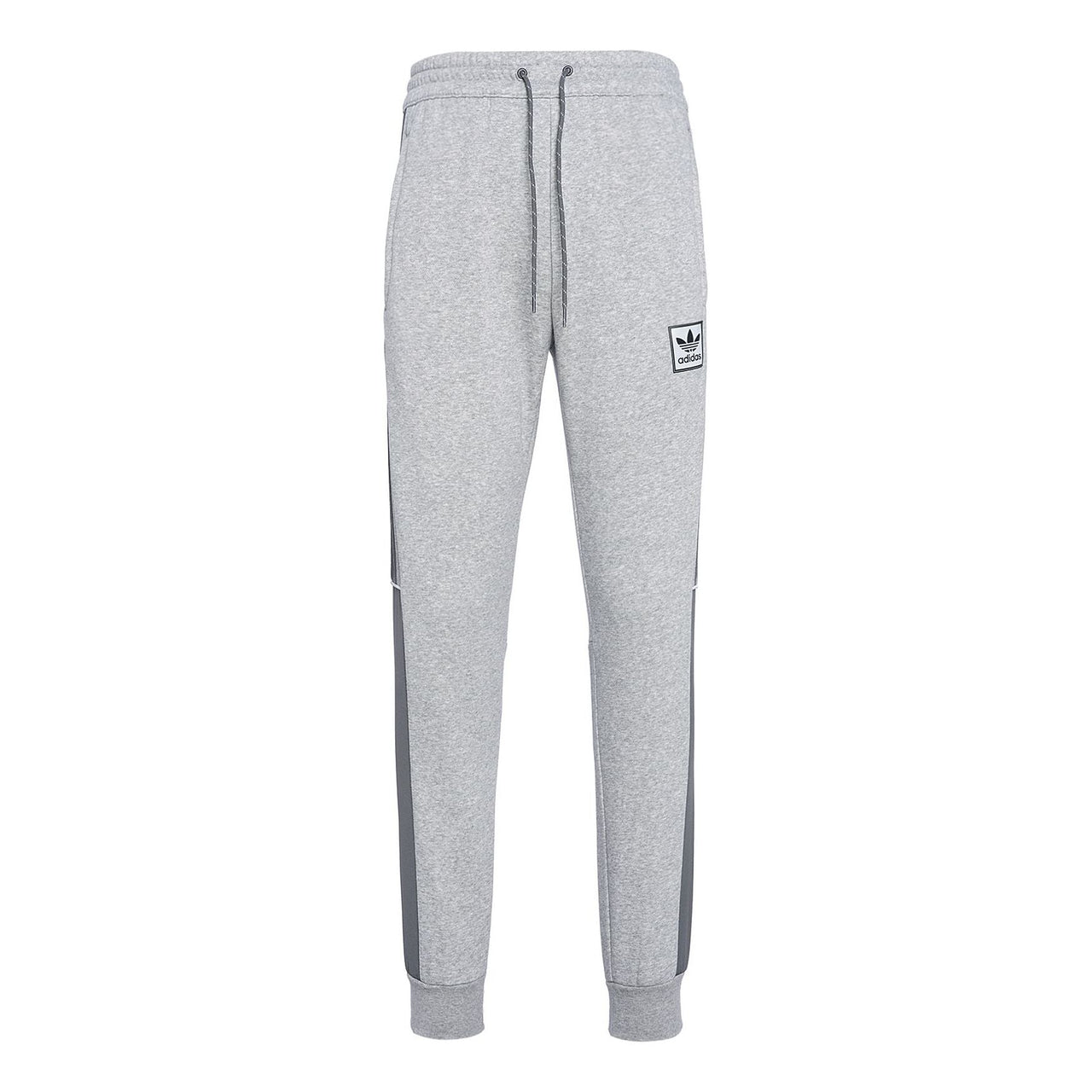 adidas originals Casual Logo Solid Color Sports Bundle Feet Pants Gray GU9421