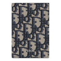 DIOR Bi-Fold Card Holder 'Beige Black Oblique Jacquard' 2ESCH138YSE-H05E