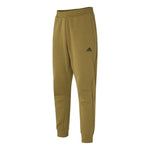 Men's adidas Fi Dk Reg Pnt Logo Sports Running Knit Bundle Feet Long Pants/Trousers Olive H39225