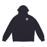 (WMNS) Converse Logo Knit hooded Drawstring Black 10020752-A01