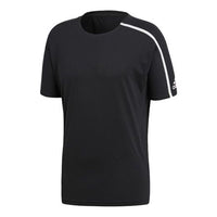 adidas Sports Round Neck Z.N.E. Tee 'Black White' DM7592