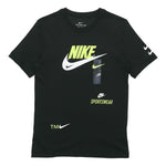 Nike Alphabet Logo Sports Short Sleeve Black CU0079-010