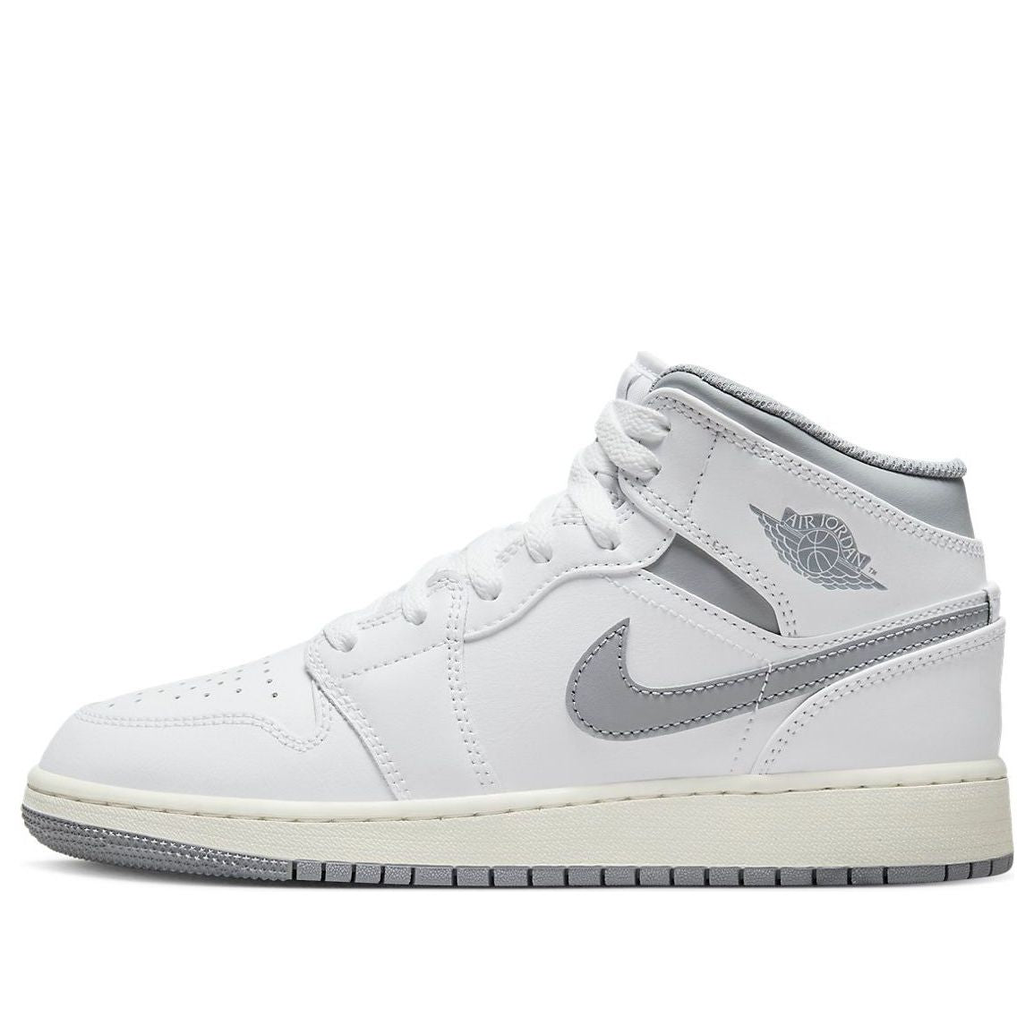 (GS) Air Jordan 1 Mid 'Neutral Grey' 554725-135