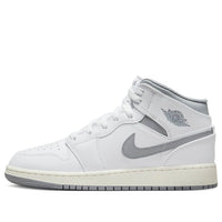 (GS) Air Jordan 1 Mid 'Neutral Grey' 554725-135