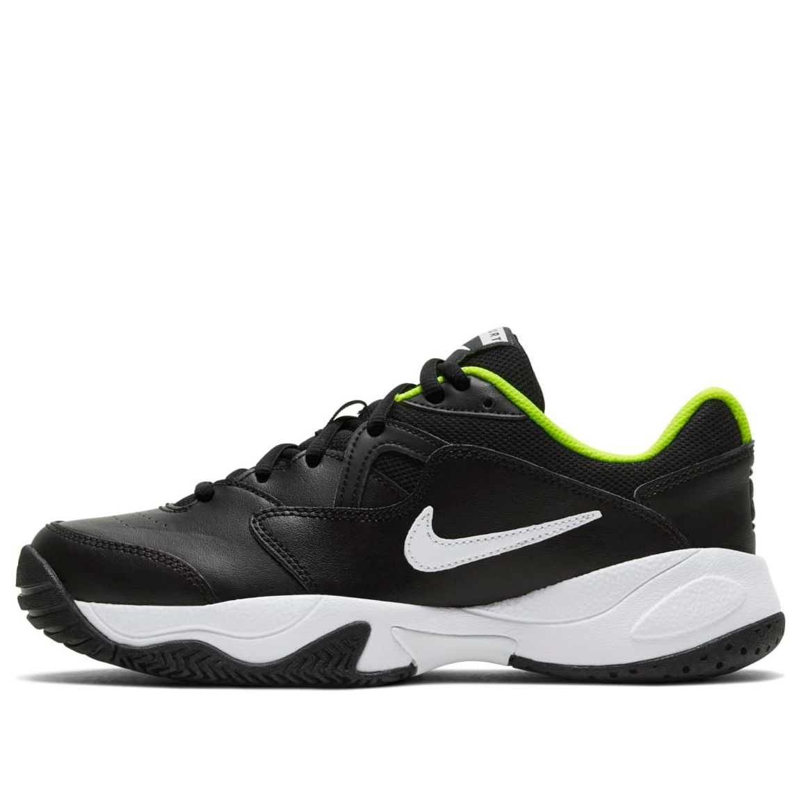 (GS) Nike Court Jr Lite 2 'Black Green' CD0440-007