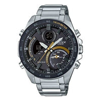 CASIO EDIFICE Waterproof Sapphire Crystal Mens Silver Analog ECB-900DB-1C