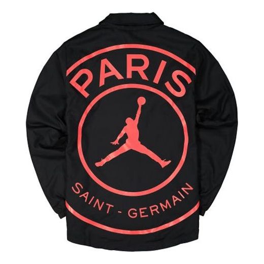 Air Jordan x Paris Saint-Germain Casual Sport Jacket Men's Black BQ4213-011