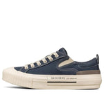 (WMNS) Skechers New Moon Low Canvas Shoes Navy 155391-NVY