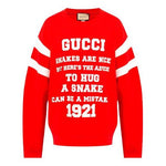 Gucci SS21 Logo Printing Round Collar Male Red 655471-XJDHO-6429
