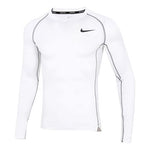 Nike Pro Dri-fit Athleisure Casual Sports Round Neck Long Sleeves White DD1991-100