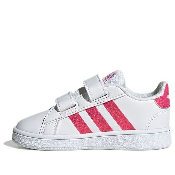 (TD) adidas neo Grand Court 'White Pink' EG3815