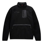 Nike x Travis Scott Solid Color Half Zipper Pocket Stand Collar Casual Jacket 'Black' DM1283-010