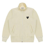 (WMNS) COMME des GARCONS PLAY Big Black Heart Track Jacket 'White' AZ-T255-051-3
