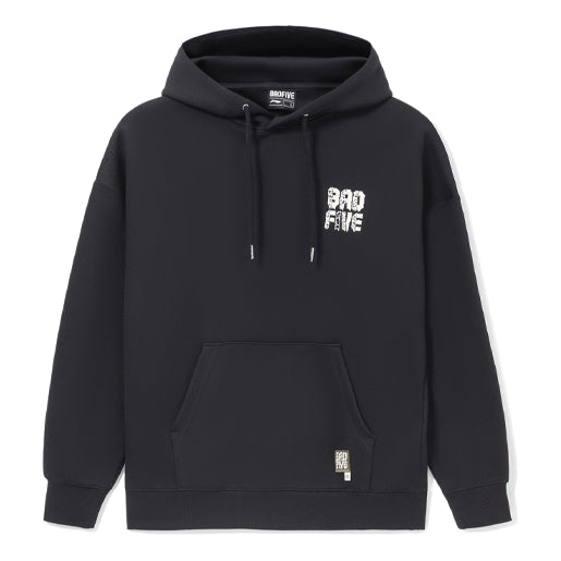 Li-Ning BADFIVE Limited Series Loose Pullover Hoodie 'Black' AWDS131-4