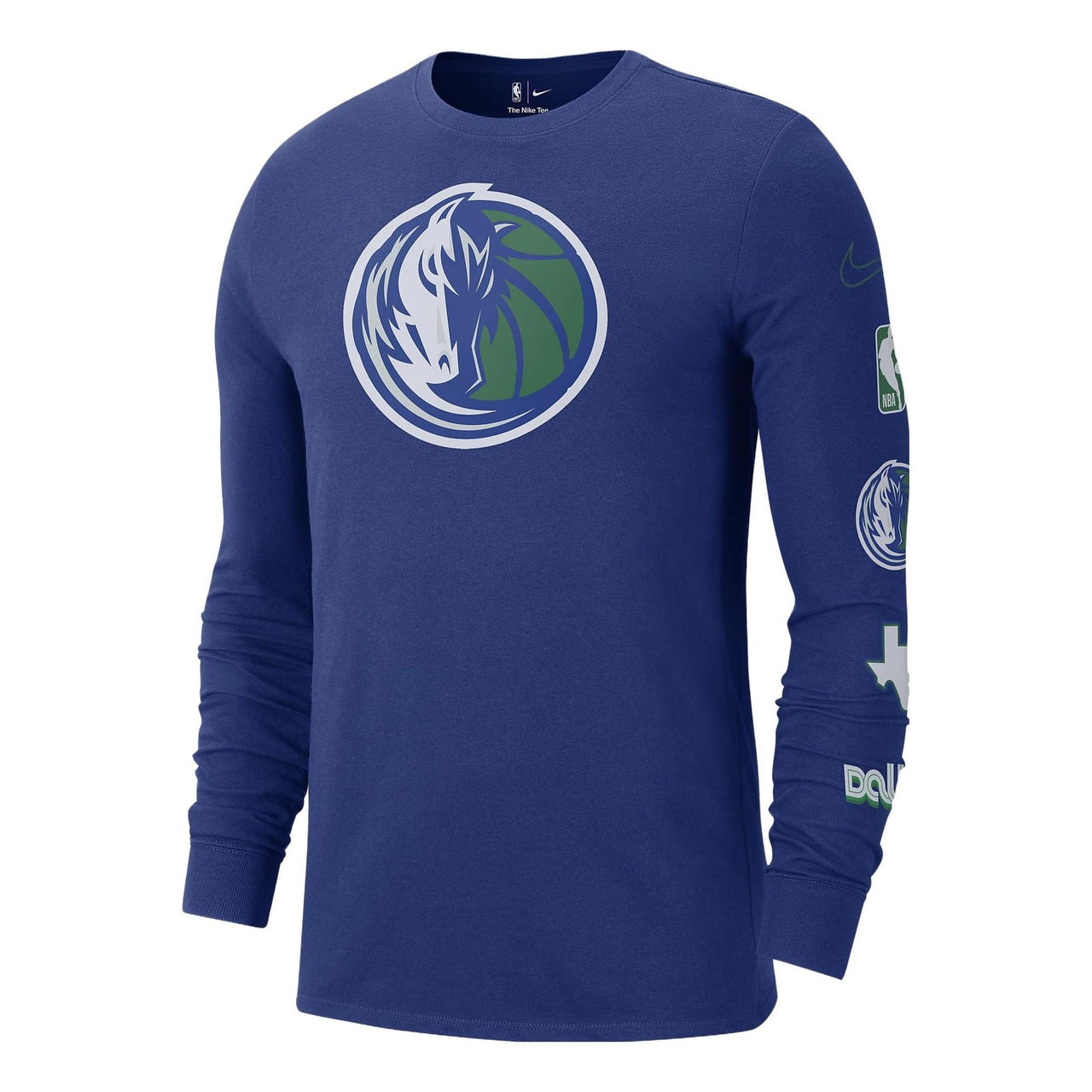 Nike x NBA Dallas Mavericks City Edition Long-Sleeve T-Shirt 'Blue' DV6030-495