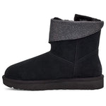 (WMNS) UGG Classic Caviar Mini Fleece Lined Black 1112498-BLK