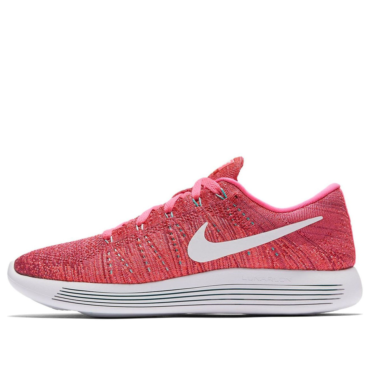 (WMNS) Nike LunarEpic low Flyknit Pink/White 843765-601