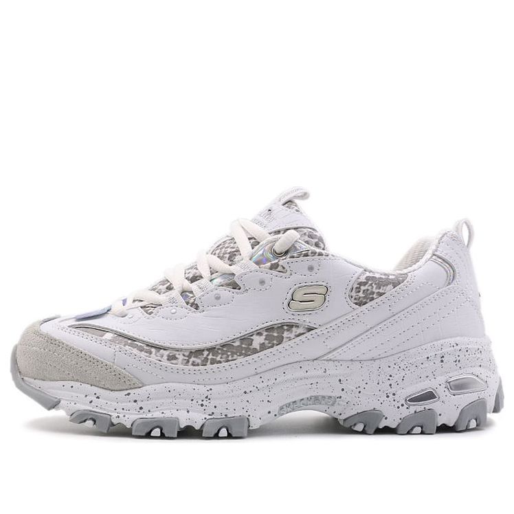 (WMNS) Skechers D'Lites 1.0 GS White/Grey 66666054-WSL