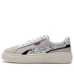 (WMNS) PUMA Suede Platform Draw 'Grey White' 395904-02