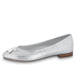 (WMNS) LOUIS VUITTON LV Nina Flat Ballerina Shoes 'Silver' 1ABGQB
