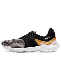 (WMNS) Nike Free RN Flyknit 3.0 For Black/Golden AQ5708-010