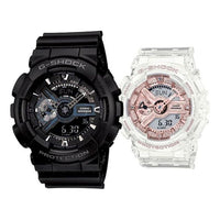 CASIO Baby-G 'Black & White' GA-110-1BDR&GMA-S110SR-7A